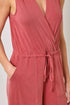 Mystree W Modal Rib Jumpsuit WASHED RED