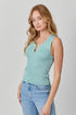 Mystree W Ribbed Sweater Tank SEAFOAM