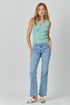 Mystree W Ribbed Sweater Tank SEAFOAM