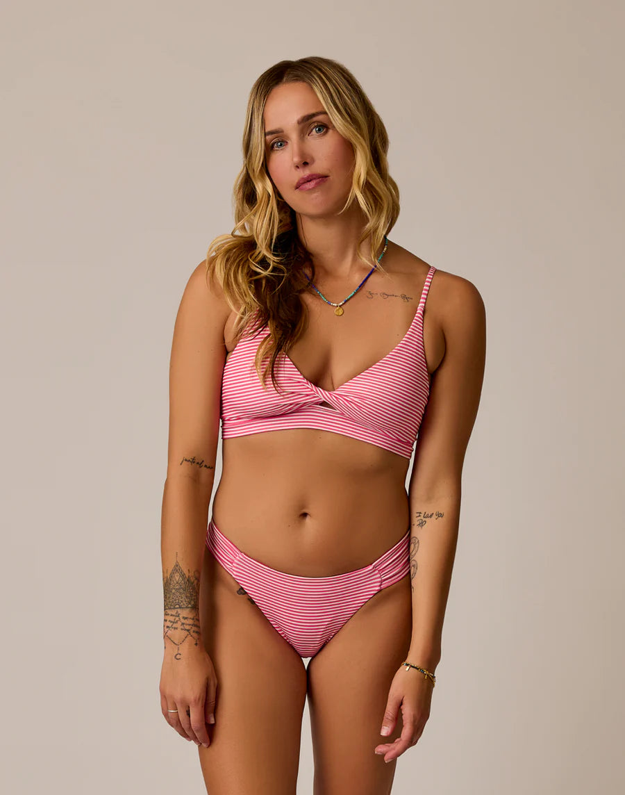 Carve Designs W Cardiff Reversible Bottom MELON STRIPE / WATERMELON