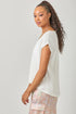 Mystree W Surplice Neck Top IVORY