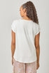 Mystree W Surplice Neck Top IVORY