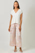 Mystree W Surplice Neck Top IVORY