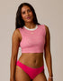 Carve Designs W Shoreline Top MELON STRIPE / CLOUD