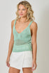 Mystree W Crochet Knit Cami SEAFOAM