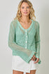 Mystree W Crochet Cardigan SEAFOAM