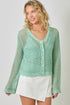 Mystree W Crochet Cardigan SEAFOAM
