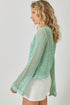 Mystree W Crochet Cardigan SEAFOAM