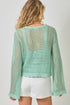 Mystree W Crochet Cardigan SEAFOAM