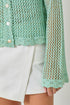 Mystree W Crochet Cardigan SEAFOAM