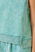 Mystree W Terry Tank WASHED EMERALD