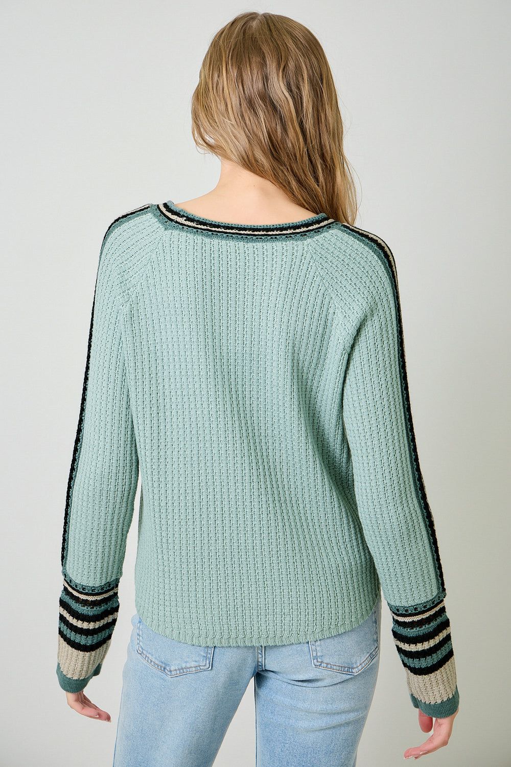 Mystree W Raglan Sweater SEAFOAM