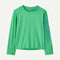 Patagonia Baby LS Cap Tee FITZ SCRIPT ALOE GREEN