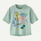 Patagonia Baby SS Cap Tee PINK DOLPHINS THIN ICE