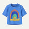 Patagonia Baby SS Cap Tee RAINBOW WAVE ABUNDANT BLUE