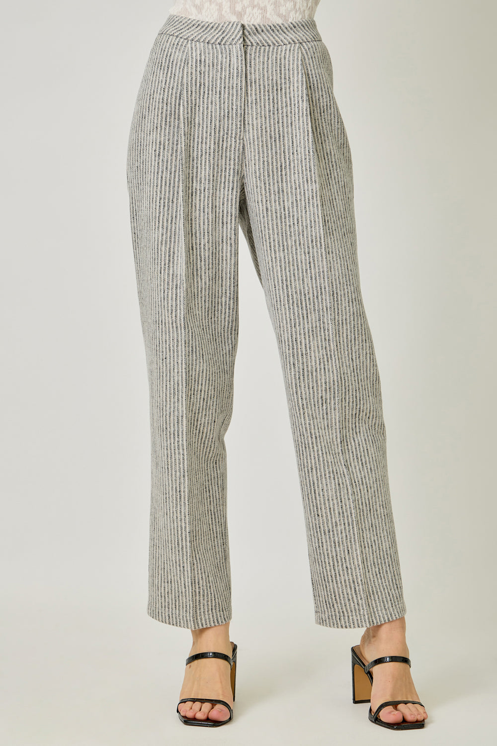 Mystree W Striped Trouser LATTE