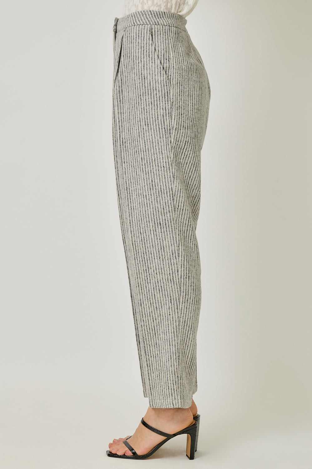 Mystree W Striped Trouser LATTE