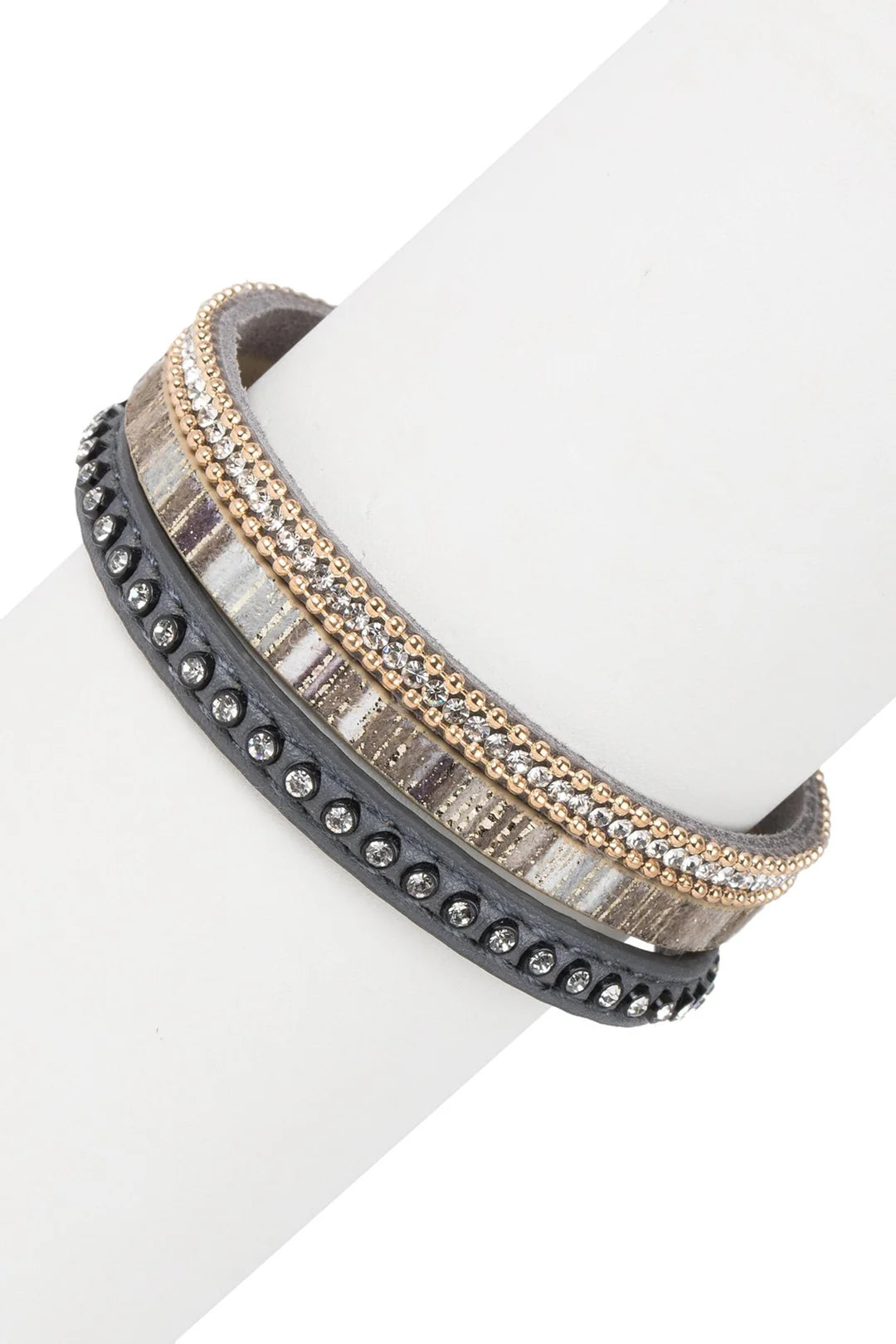 SAACHI Bonaire Studded Bracelet GREY