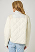 Mystree W Color Blocked Padded Jacket IVORY