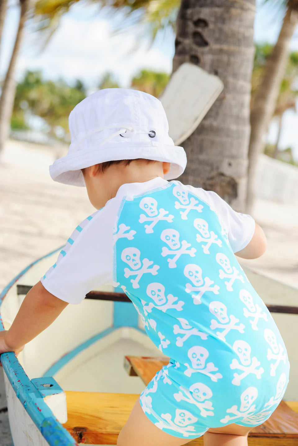 Snapperrock Woven Bucket Hat WHITE