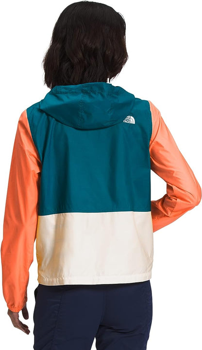 The North Face W Cyclone Hooded Jacket 3 BLUE CORAL/DUSTY CORAL ORANGE/GARDENIA WHITE