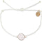 Pura Vida Rose Gold Daisy Cameo Bracelet WHITE