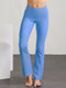 Tasc W Sculptive Rib Pant BLUE TOPAZ