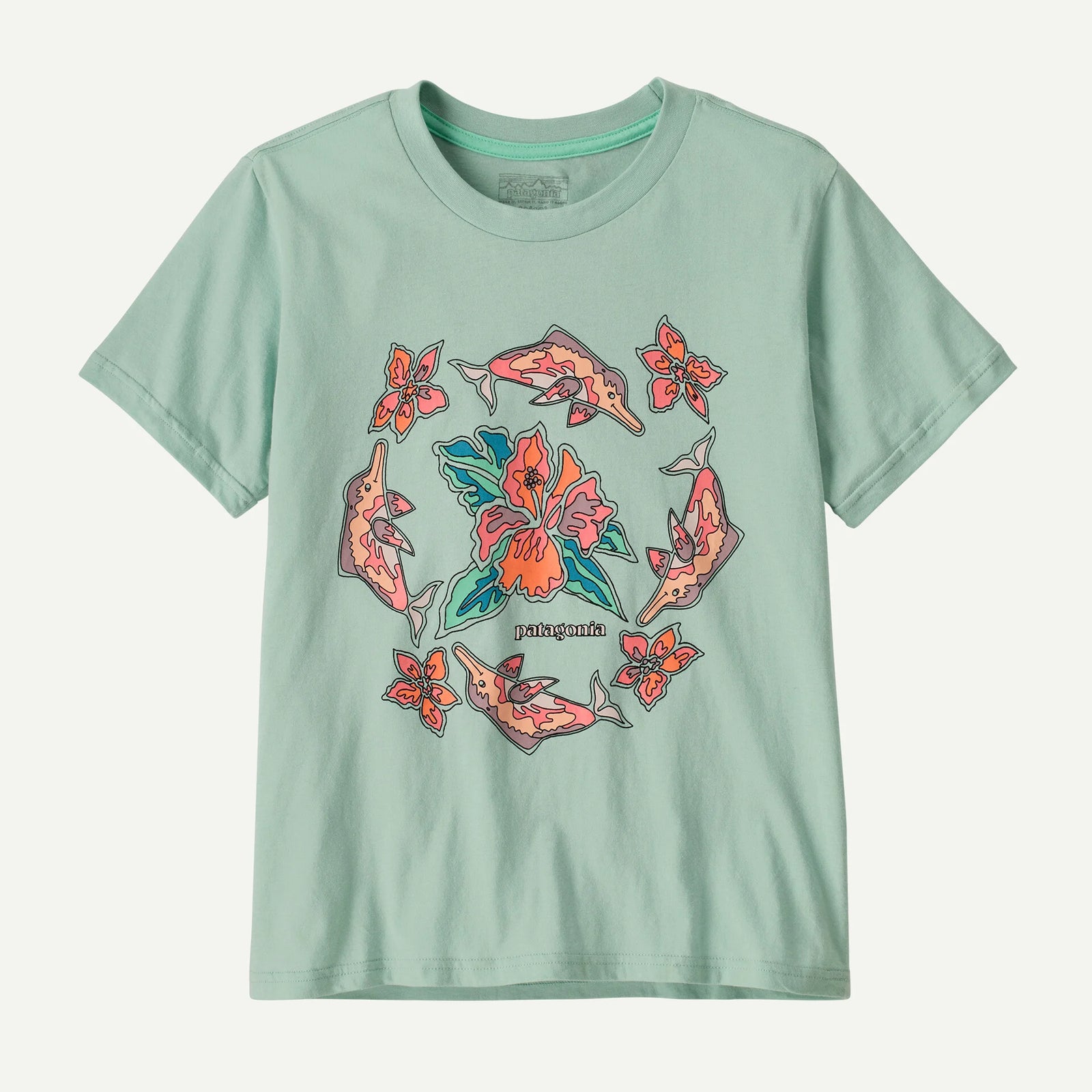 Patagonia Kid's SS Graphic Tee RIVERBLOOM THIN ICE