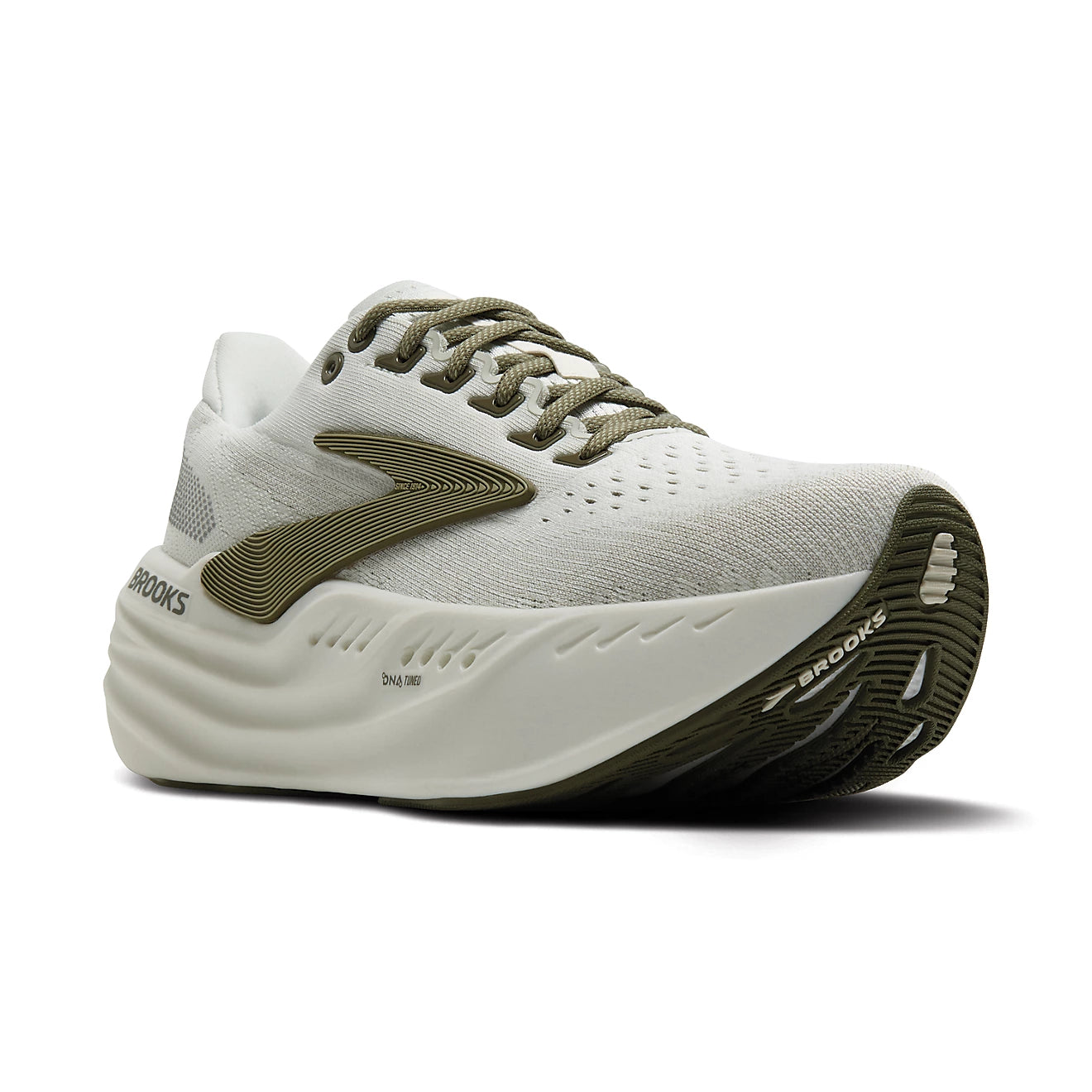 Brooks M Glycerin Max LIGHT GREY / DUSTY OLIVE TEA