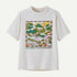 Patagonia Kids SS Cap Tee TRAILSEEKERS WHITE