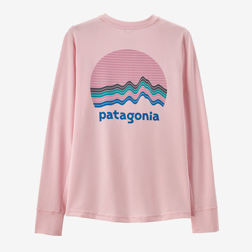 Patagonia Kid's LS Cap Cool SW Tee PEACEFUL PINK