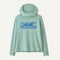 Patagonia Kid's LS Cap SW Hoodie BOARDSHORT LOGO TONES THIN ICE