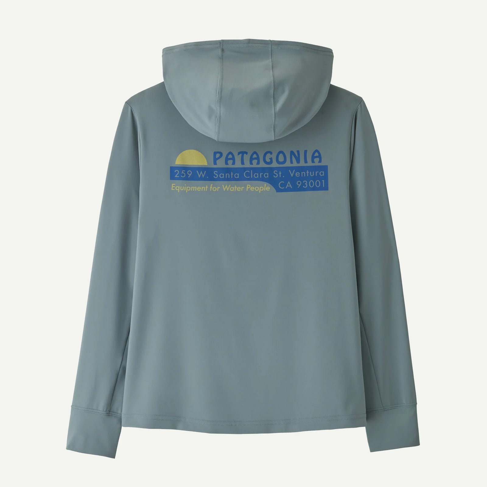 Patagonia Kid's LS Cap SW Hoodie WATER PEOPLE BLUE SAGE