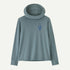 Patagonia Kid's LS Cap SW Hoodie WATER PEOPLE BLUE SAGE
