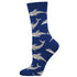 Socksmith W Bamboo Joyous Dolphin BLUE HEATHER