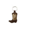 ili New York Boot Key Fob TOFFEE/HAIRCALF