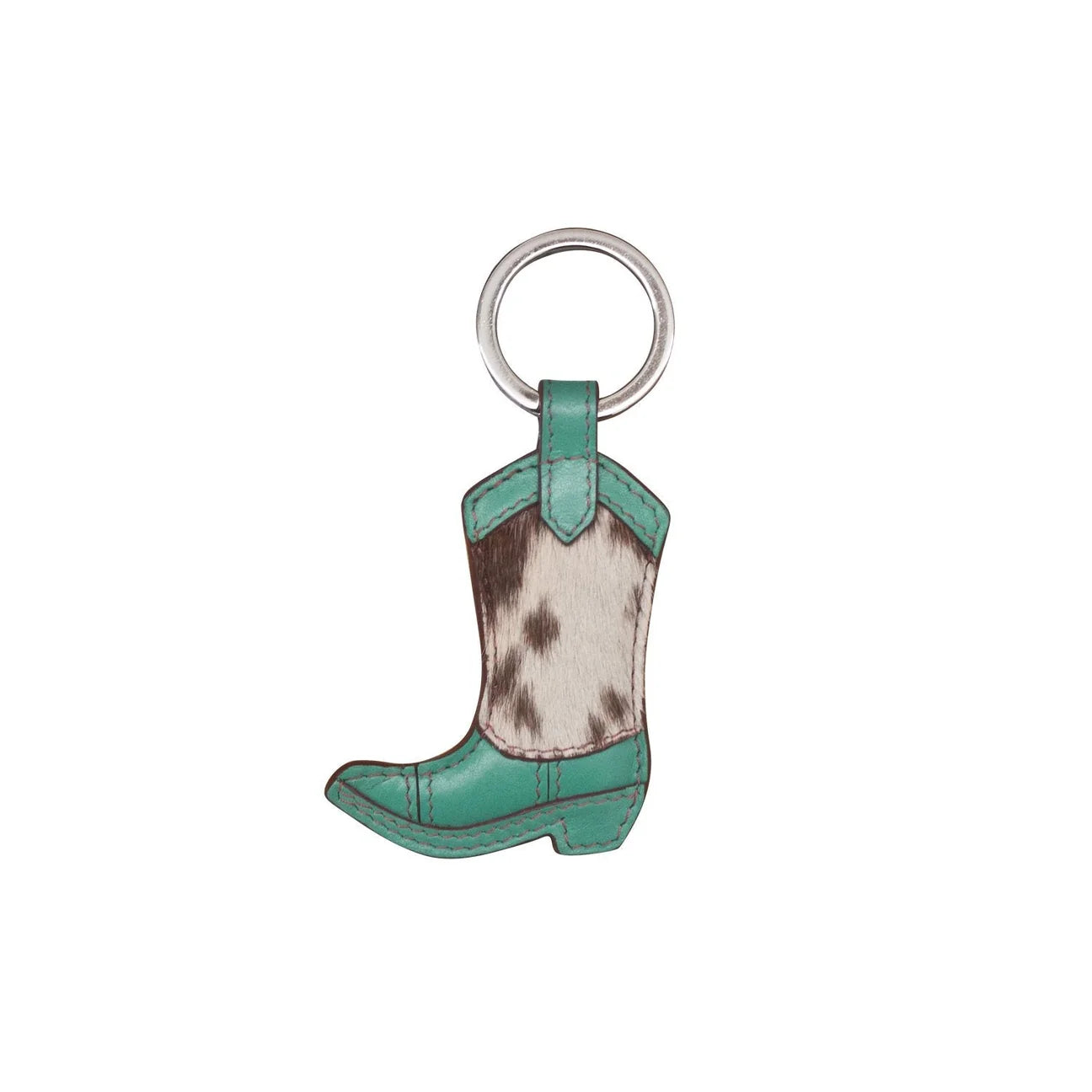 ili New York Boot Key Fob TURQUOISE/HAIRCALF