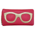 ili New York Eyeglass Case INDIAN PINK/LIGHT GOLD