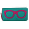 ili New York Eyeglass Case AQUA/INDIAN PINK