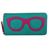 ili New York Eyeglass Case AQUA/INDIAN PINK