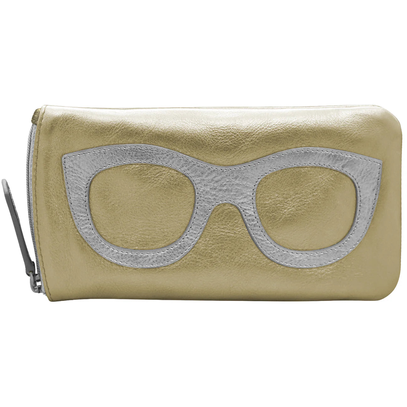 ili New York Eyeglass Case LIGHT GOLD/SILVER