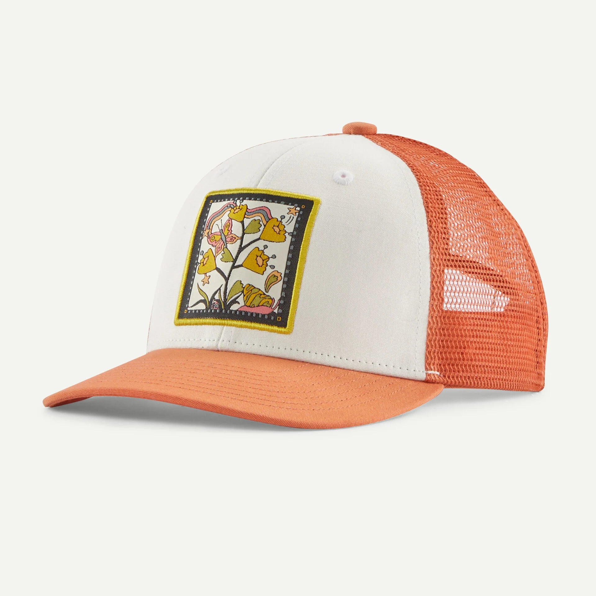 Patagonia Kids Trucker BUTTERFLY BOWS BIRCH WHITE
