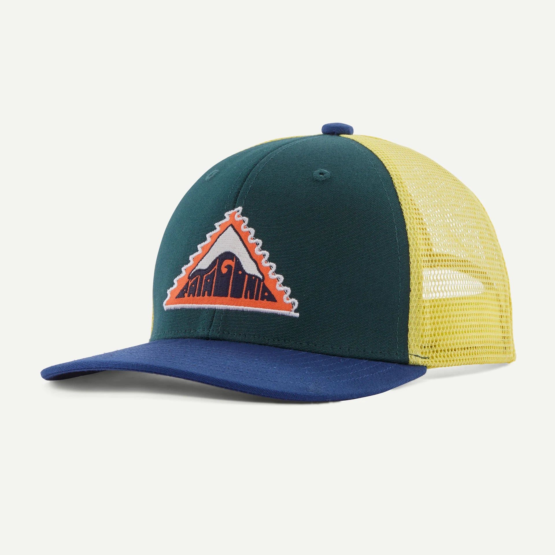 Patagonia Kids Trucker Hat DRIFTWAYS PATCH CASCADE GREEN