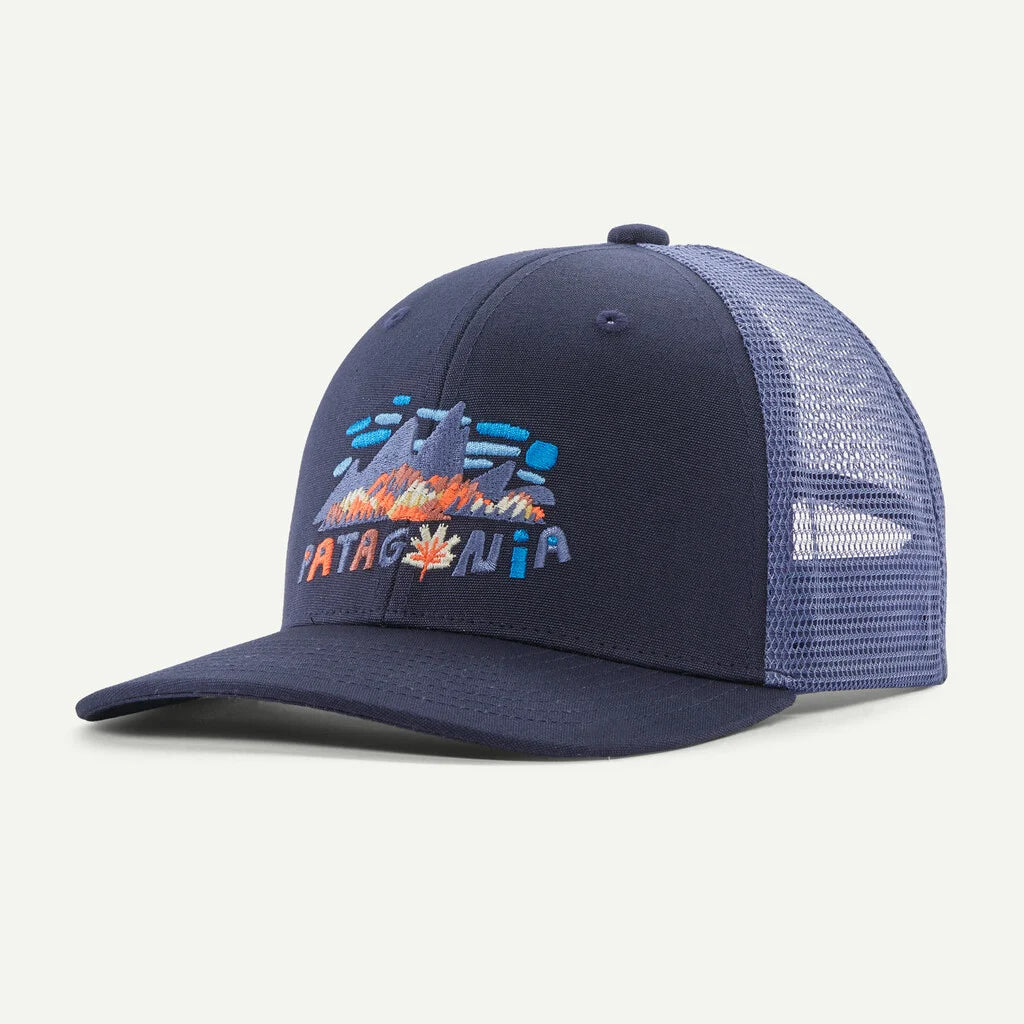 Patagonia Kids Trucker FITZ ROY FOLIAGE NEW NAVY