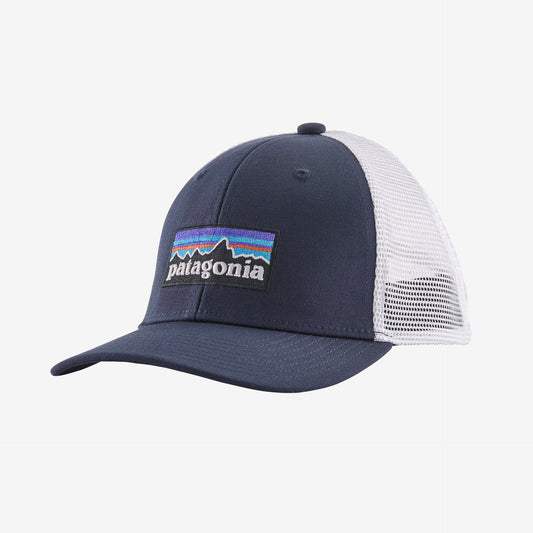 Patagonia Kid's Trucker Hat P-6 Logo: NEW NAVY