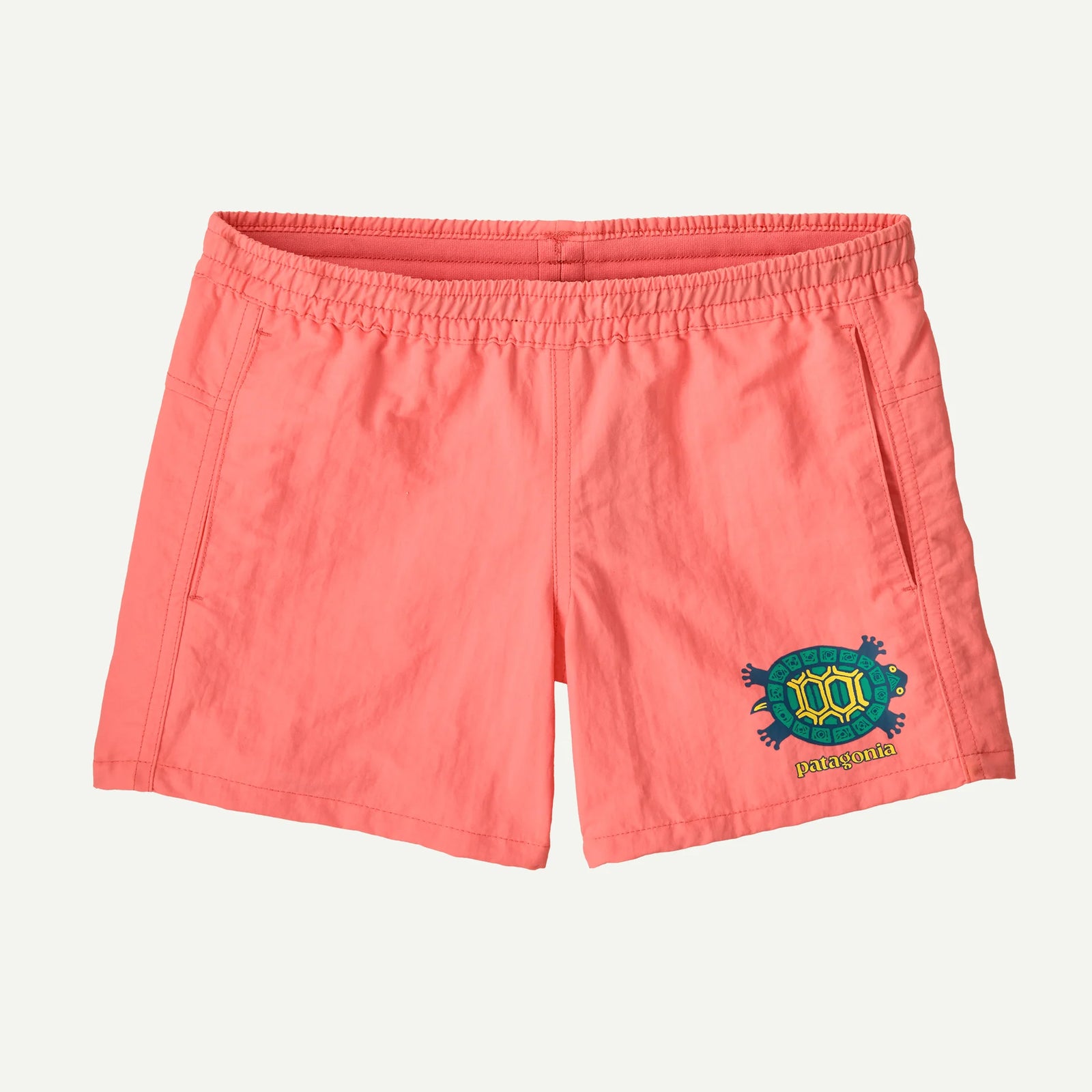 Patagonia Kids Baggies Shorts ISLAND TURTLE PICKLED PINK