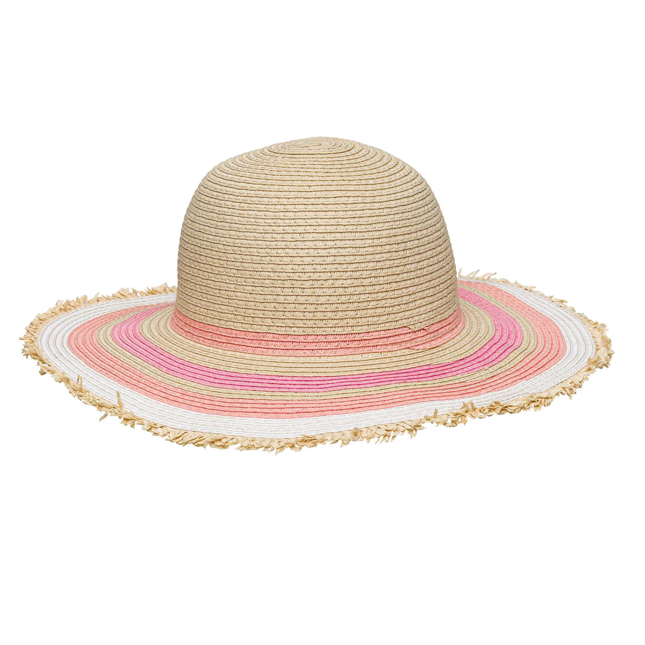 Snapperrock Kids Peachy Striped Sunhat NATURAL