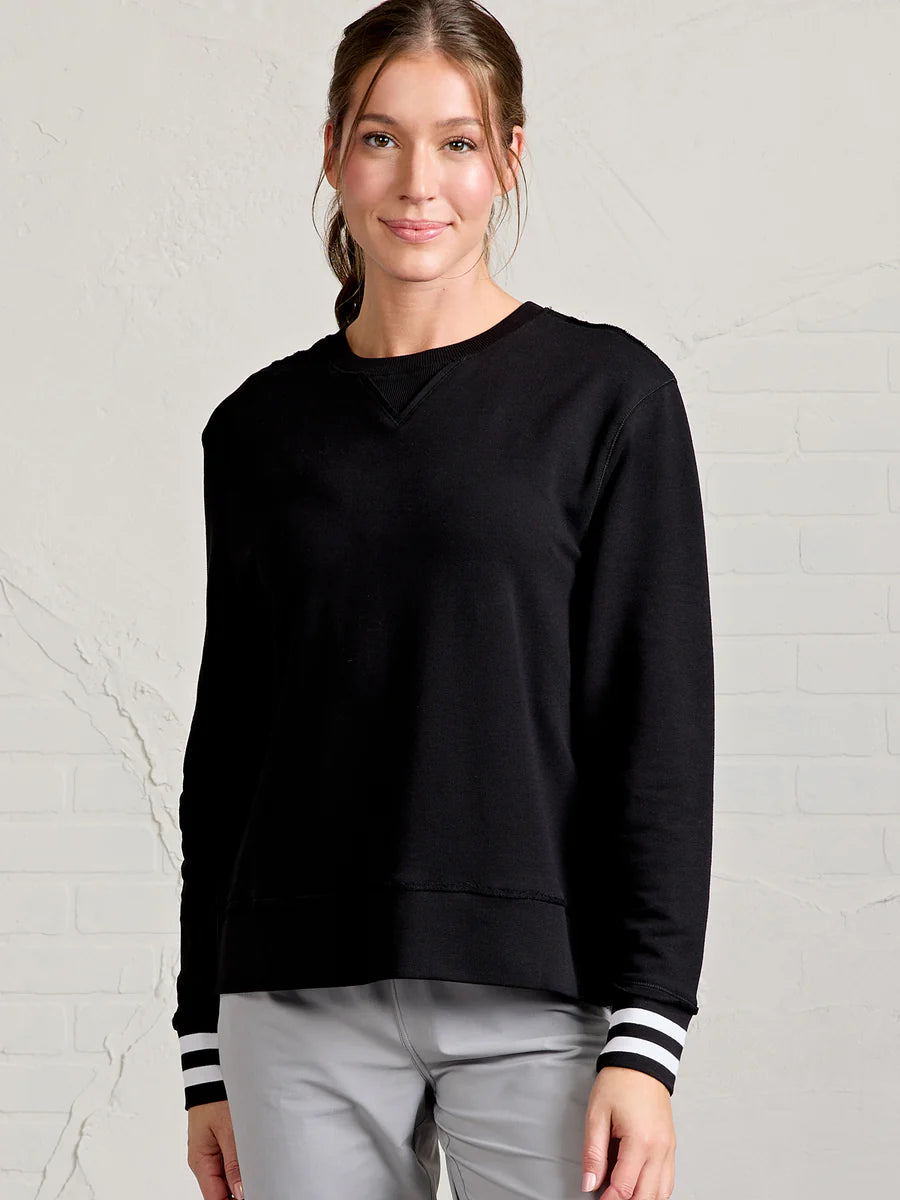 Tasc W Clubhouse Sweatshirt BLACK