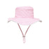 Snapperrock Kids Bucket Hat PINK/WHITE STRIPE