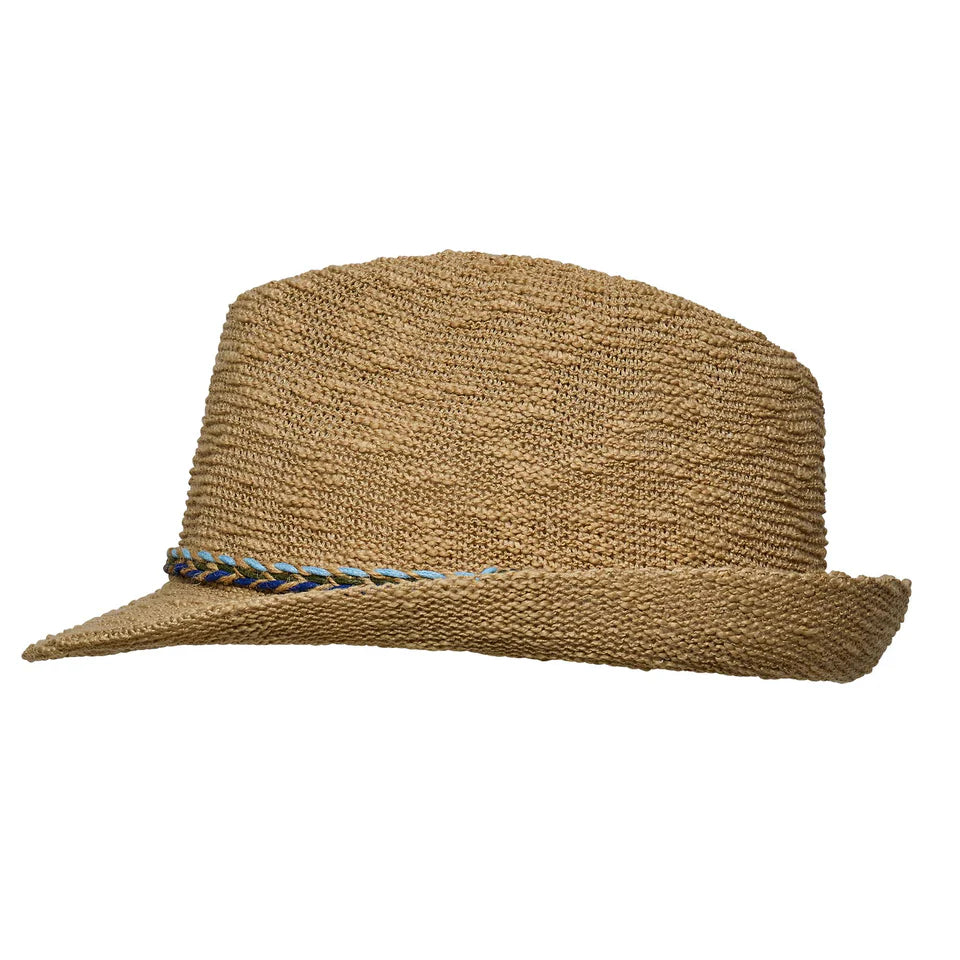 Snapperrock Kids Braid Fedora NATURAL